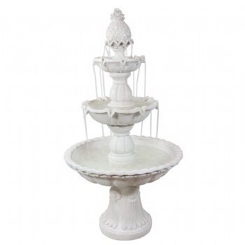 White Outdoor Water Fountain