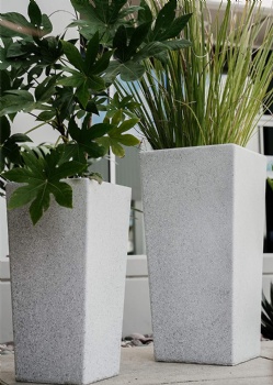 Nested Tall Square Concrete Planter