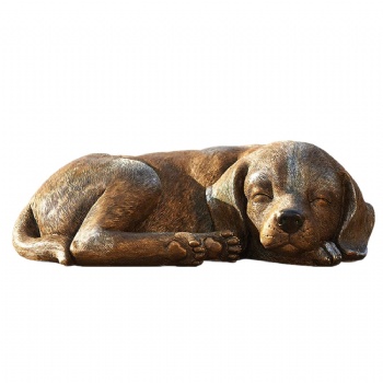 Bronze Sleeping Dog Statue