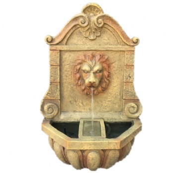 Resin Lion's Head Wall hanging Fountain