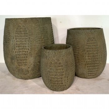 Outdoor Fiber cement Planter Round Fiber Cement Pots