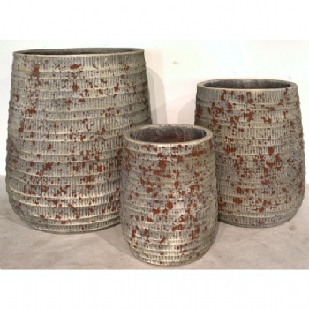 Outdoor Fiber cement Planter Round Fiber Cement Pots