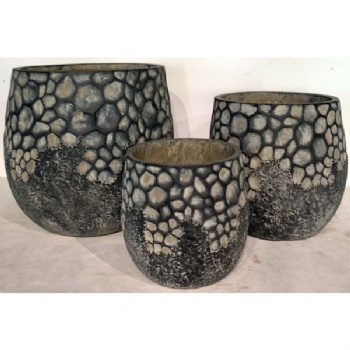 Outdoor Fiber cement Planter Round Fiber Cement Pots