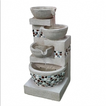 Artificial Stone Garden Products Decor Water Fountain With Led Light Fuentes De Agua Fontaine