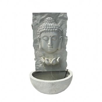 29.9 inches tall indoor and outdoor Buddha face fountain